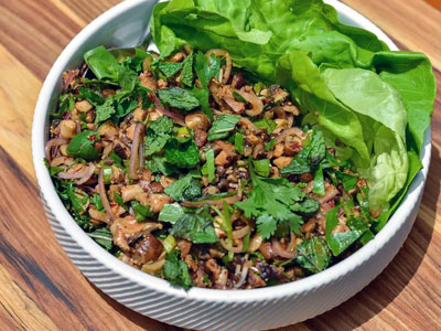 Mushroom Larb